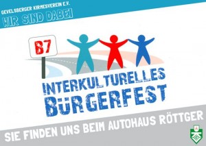 Kirmes- Logo zur Einweihung der B 7