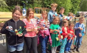Bastelaktion der Mühle-Kids