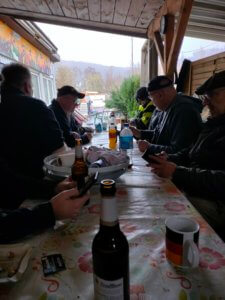 Witterungsbedingte Mittagspause