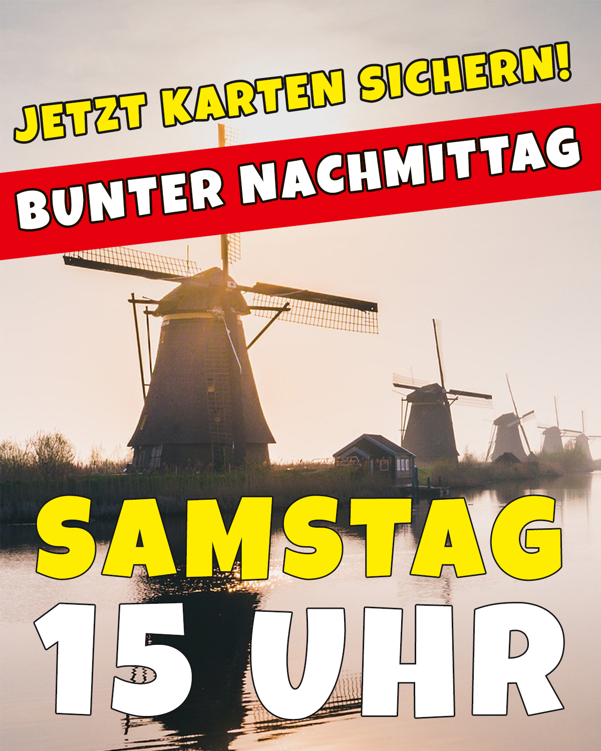 „Bunter Nachmittag“ am Samstag