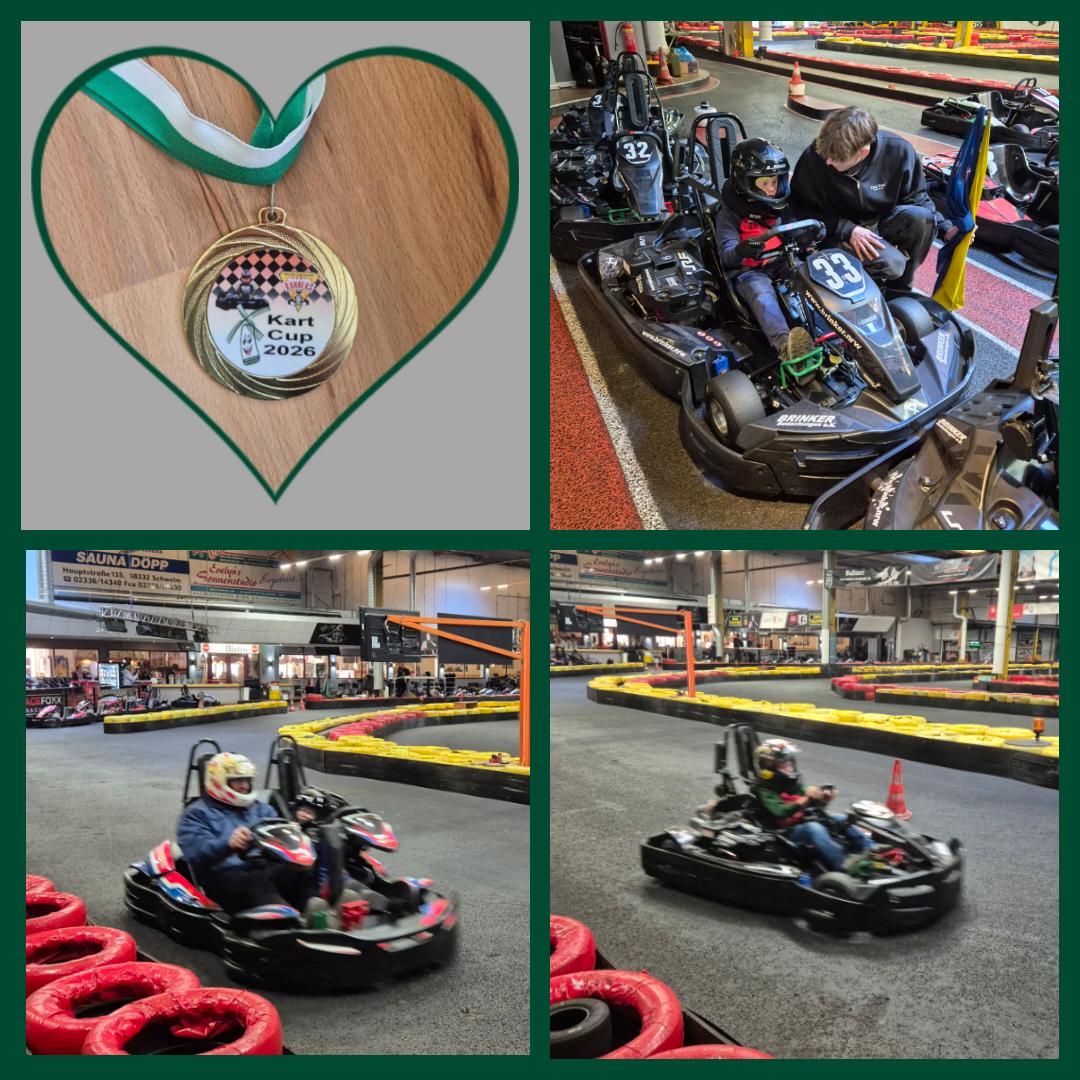 Stolze Rennfahrer und strahlende Augen